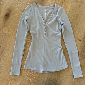 Lululemon Close Call Henley Long Sleeve, Size 2